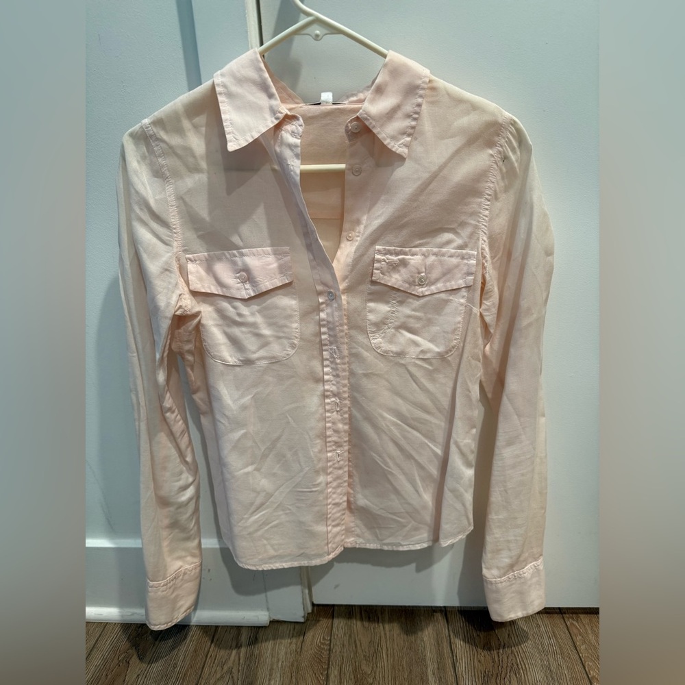 Vince Blush Pink Button-Up Shirt